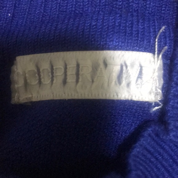 Blue Crop top turtleneck sweater size L - Picture 2 of 6